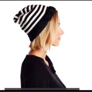 KATE SPADE STRIPED BEANIE